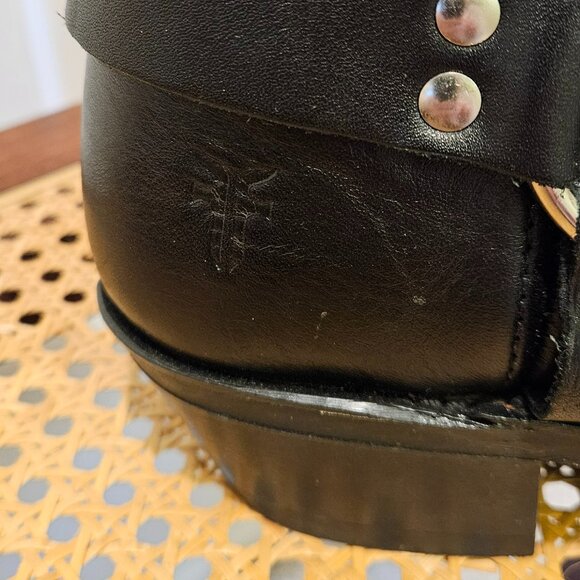Women's Frye Black leather harness boot - Picture 5 of 9